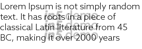 Lorem Ipsum is not simply random text  It has roots in a piece of classical Latin literature from 45 BC, making it ov   